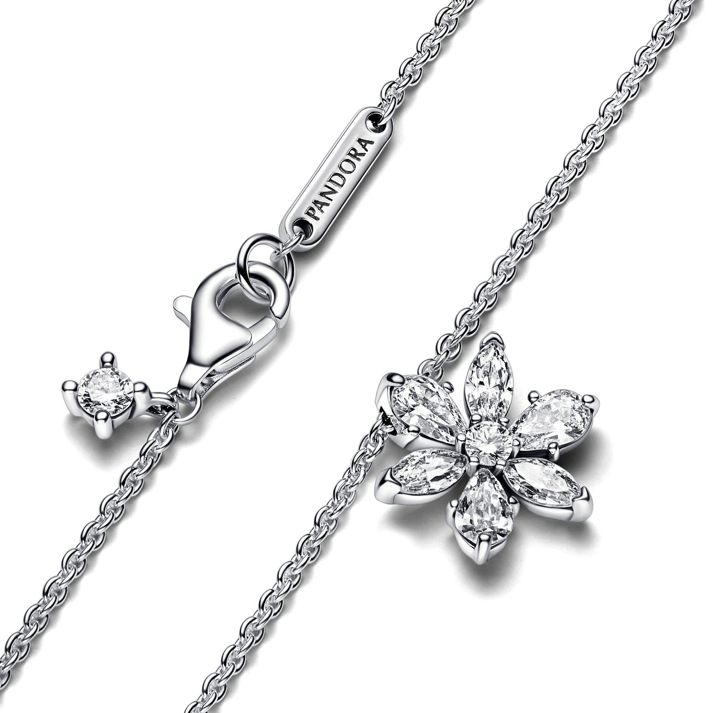 Sparkling Herbarium Cluster Pendant Necklace Premium Fashion Jewelry Gift Collection