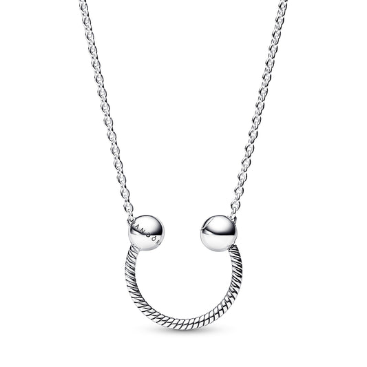 Pandora Moments U-shape Charm Pendant Necklace Premium Fashion Jewelry Gift Collection
