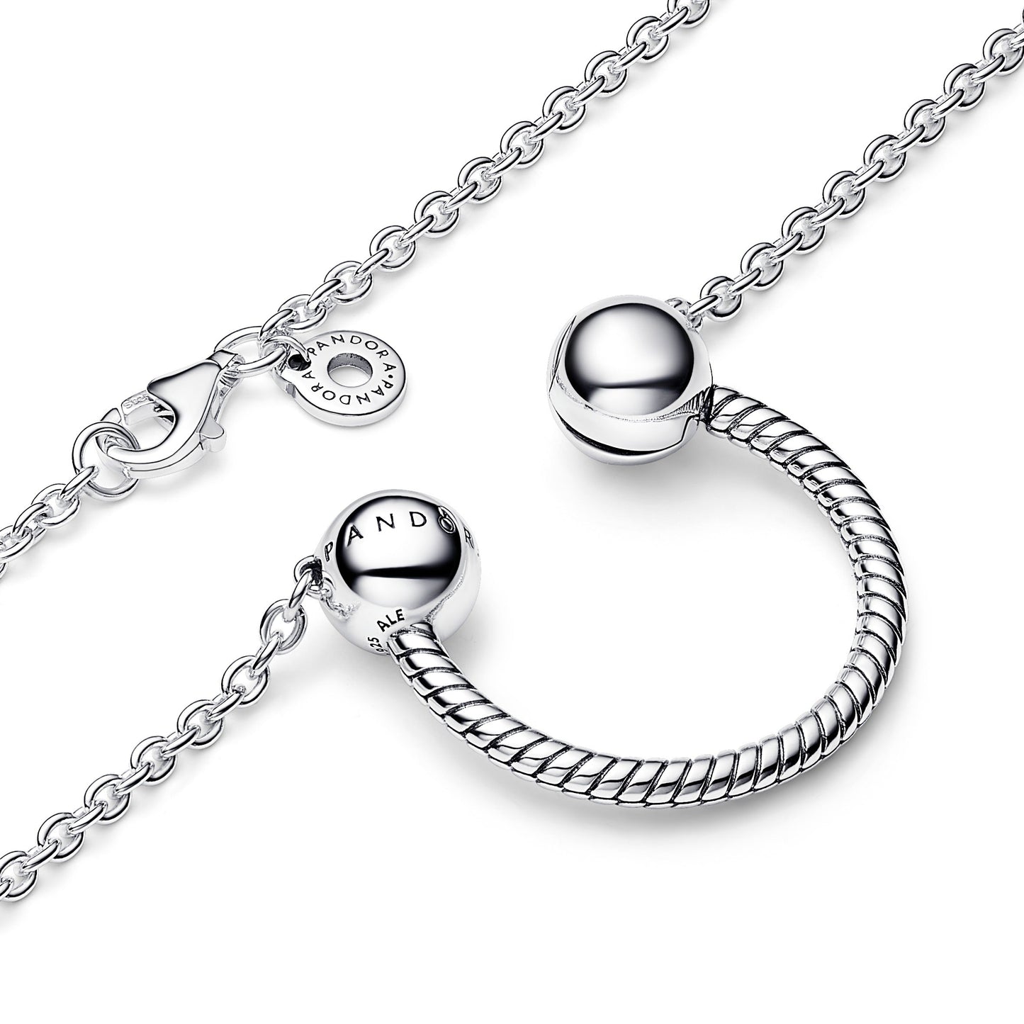 Pandora Moments U-shape Charm Pendant Necklace Premium Fashion Jewelry Gift Collection