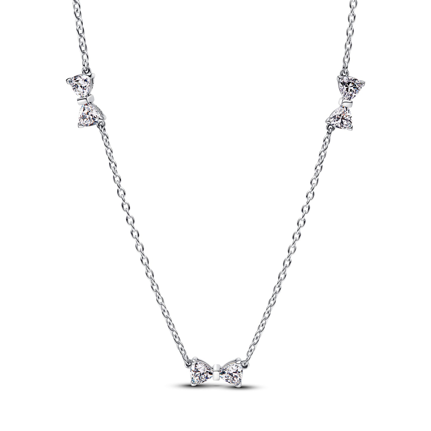 Bow Station Chain Necklace Premium Fashion Jewelry Gift Collection