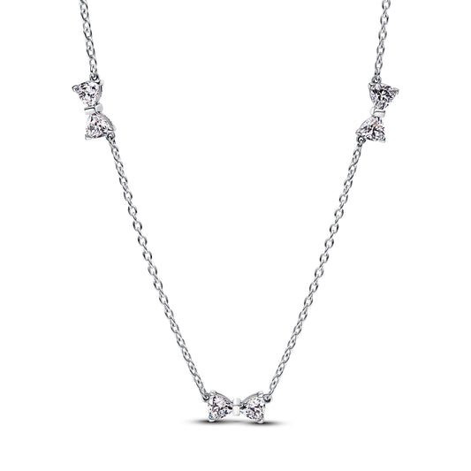 Bow Station Chain Necklace Premium Fashion Jewelry Gift Collection