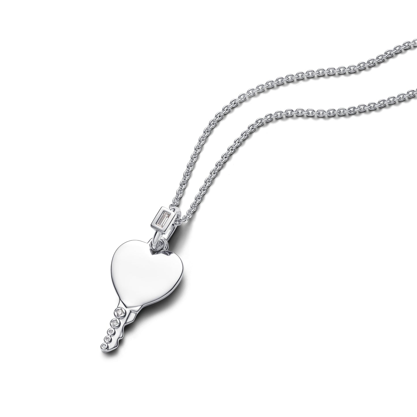 Engravable Heart Key Pendant Premium Fashion Jewelry Gift Collection