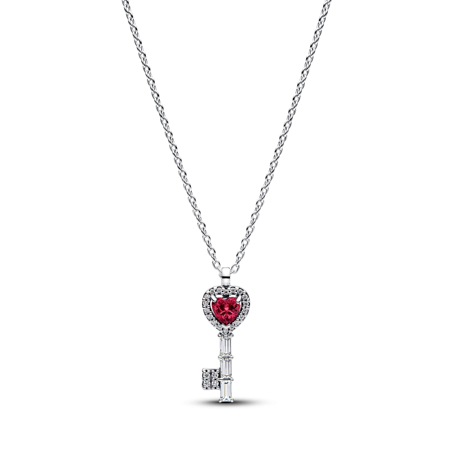 Elevated Heart Key Collier Necklace Premium Fashion Jewelry Gift Collection