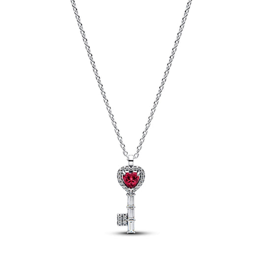 Elevated Heart Key Collier Necklace Premium Fashion Jewelry Gift Collection