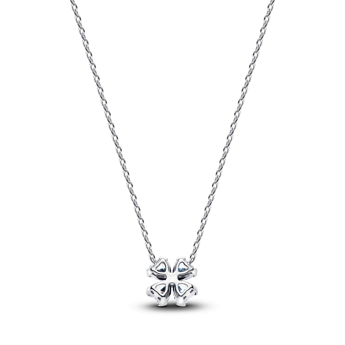 Sparkling Lucky Clover Pendant Necklace Premium Fashion Jewelry Gift Collection