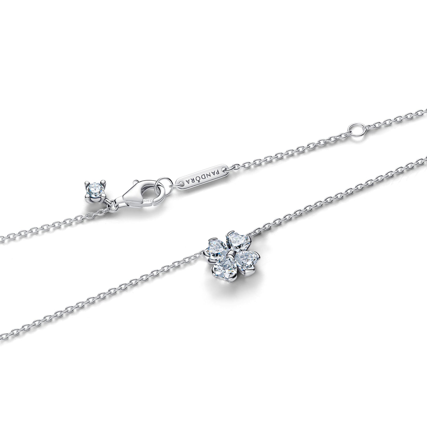Sparkling Lucky Clover Pendant Necklace Premium Fashion Jewelry Gift Collection