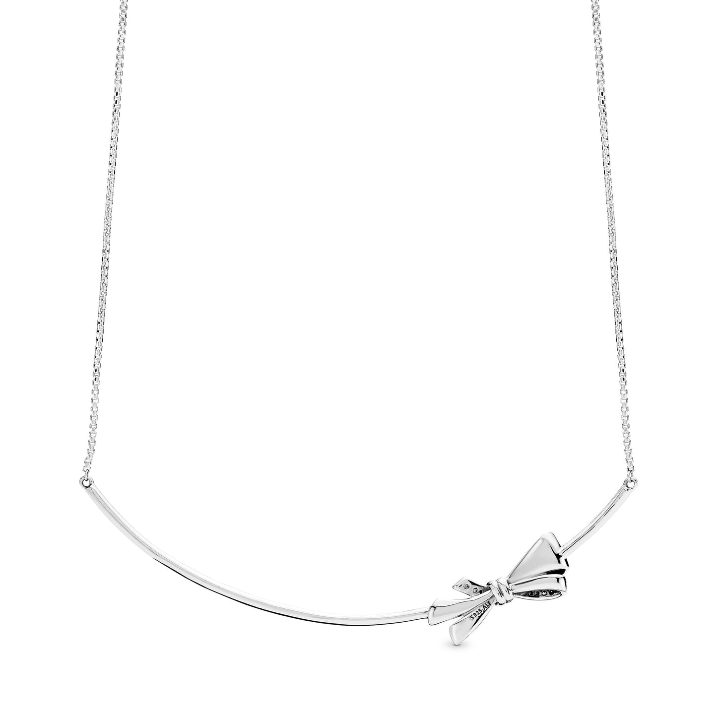 Sparkling Bow Necklace Premium Fashion Jewelry Gift Collection