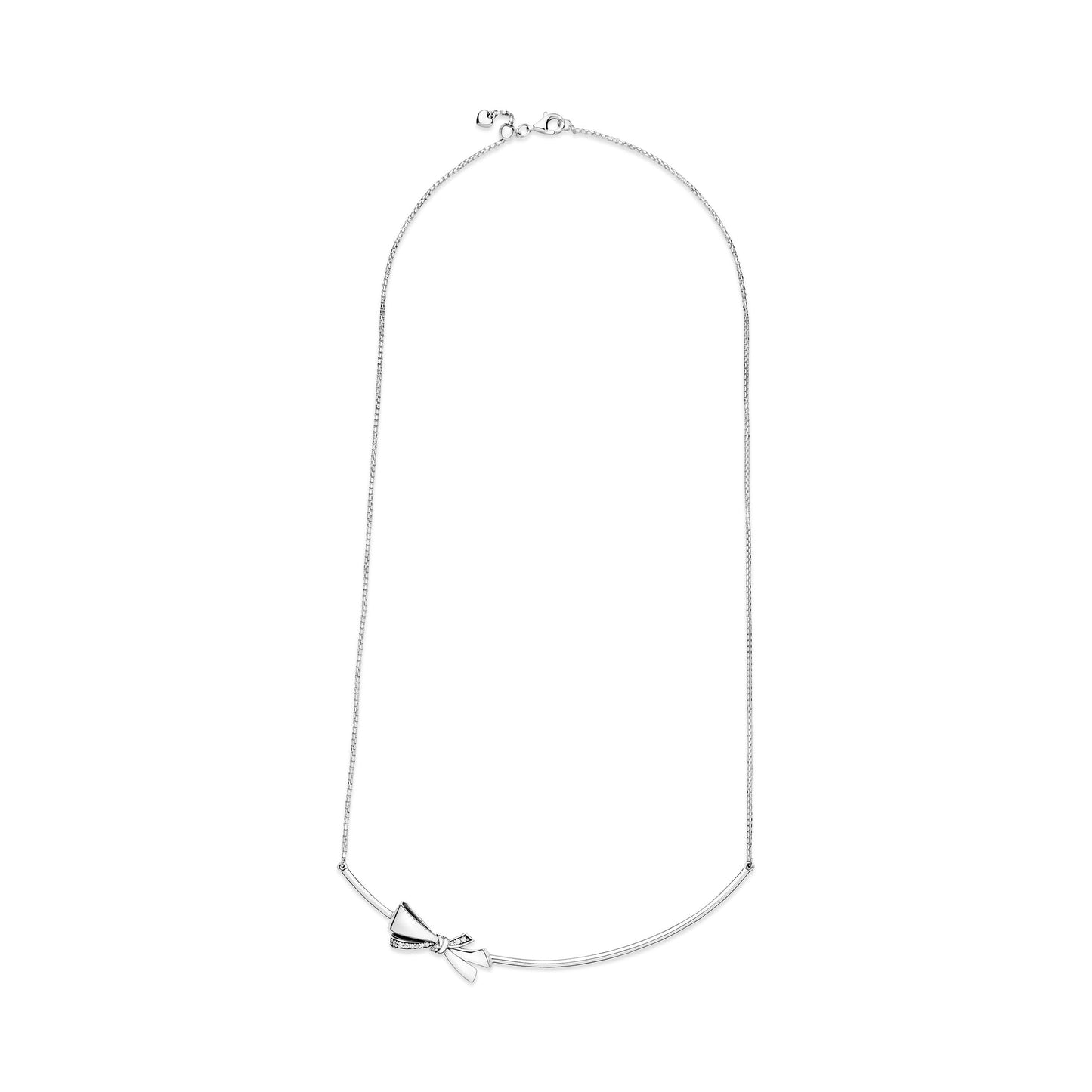 Sparkling Bow Necklace Premium Fashion Jewelry Gift Collection