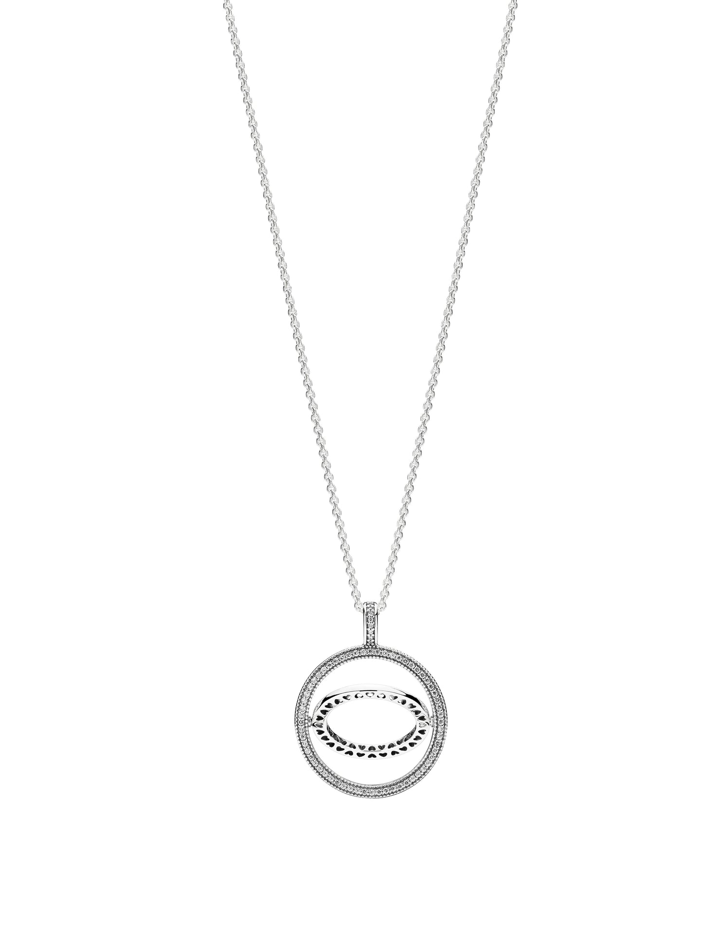 Pandora Logo Circle Necklace Premium Fashion Jewelry Gift Collection