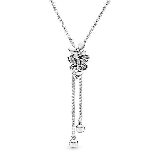 Sparkling Butterfly Y-Necklace Premium Fashion Jewelry Gift Collection