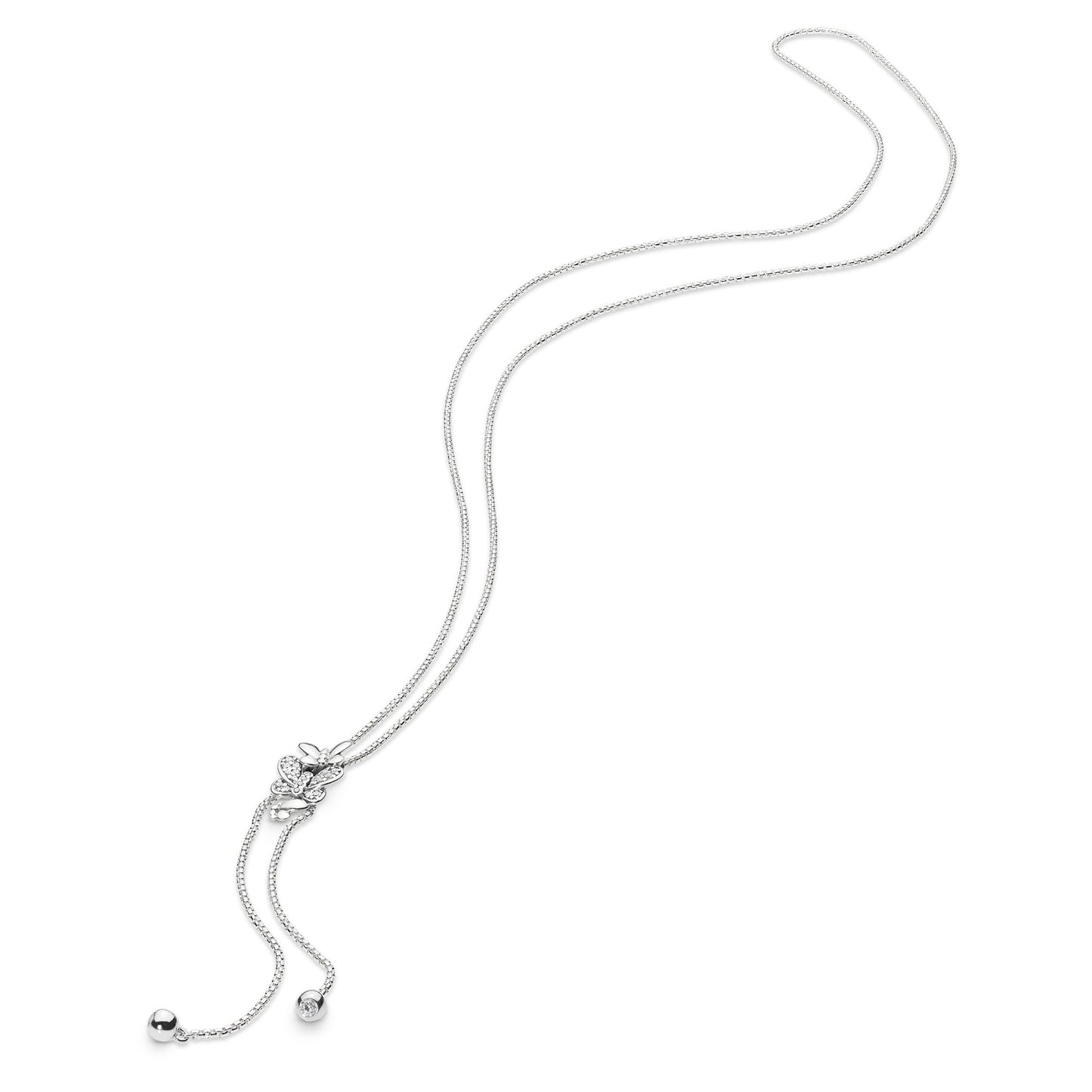 Sparkling Butterfly Y-Necklace Premium Fashion Jewelry Gift Collection