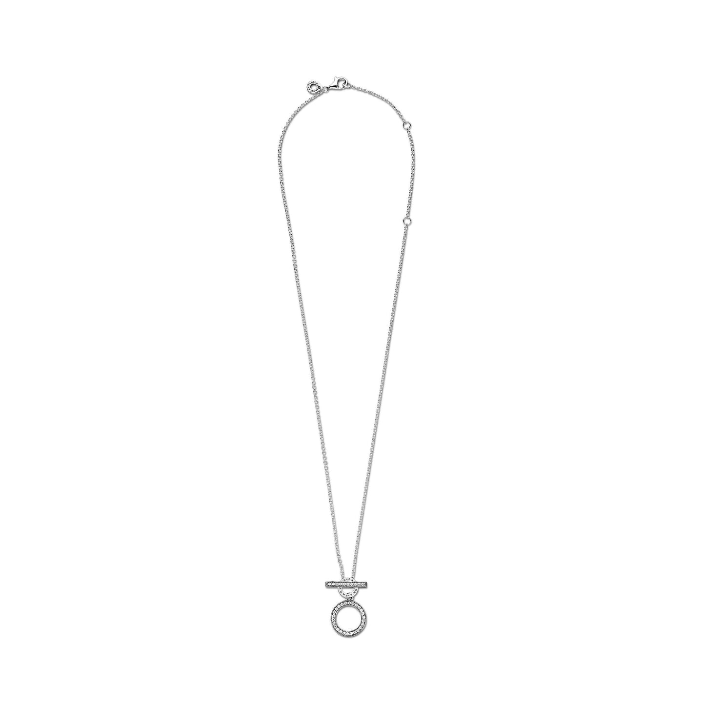 Double Hoop T-bar Necklace Premium Fashion Jewelry Gift Collection