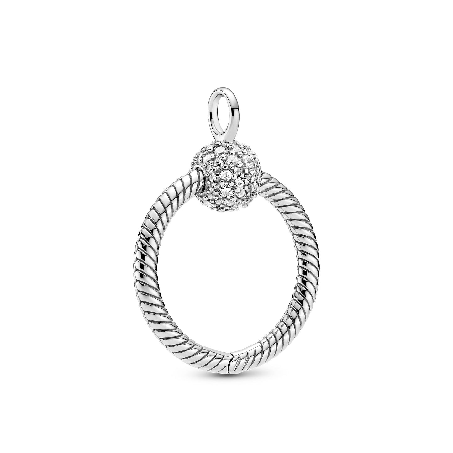 Pandora Moments Small Pavé O Pendant Premium Fashion Jewelry Gift Collection