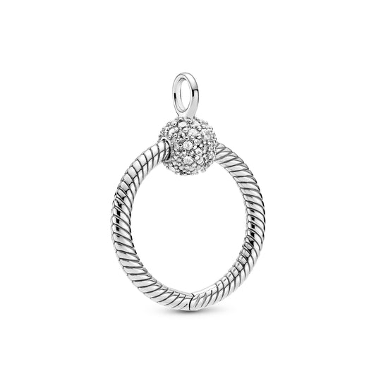 Pandora Moments Small Pavé O Pendant Premium Fashion Jewelry Gift Collection