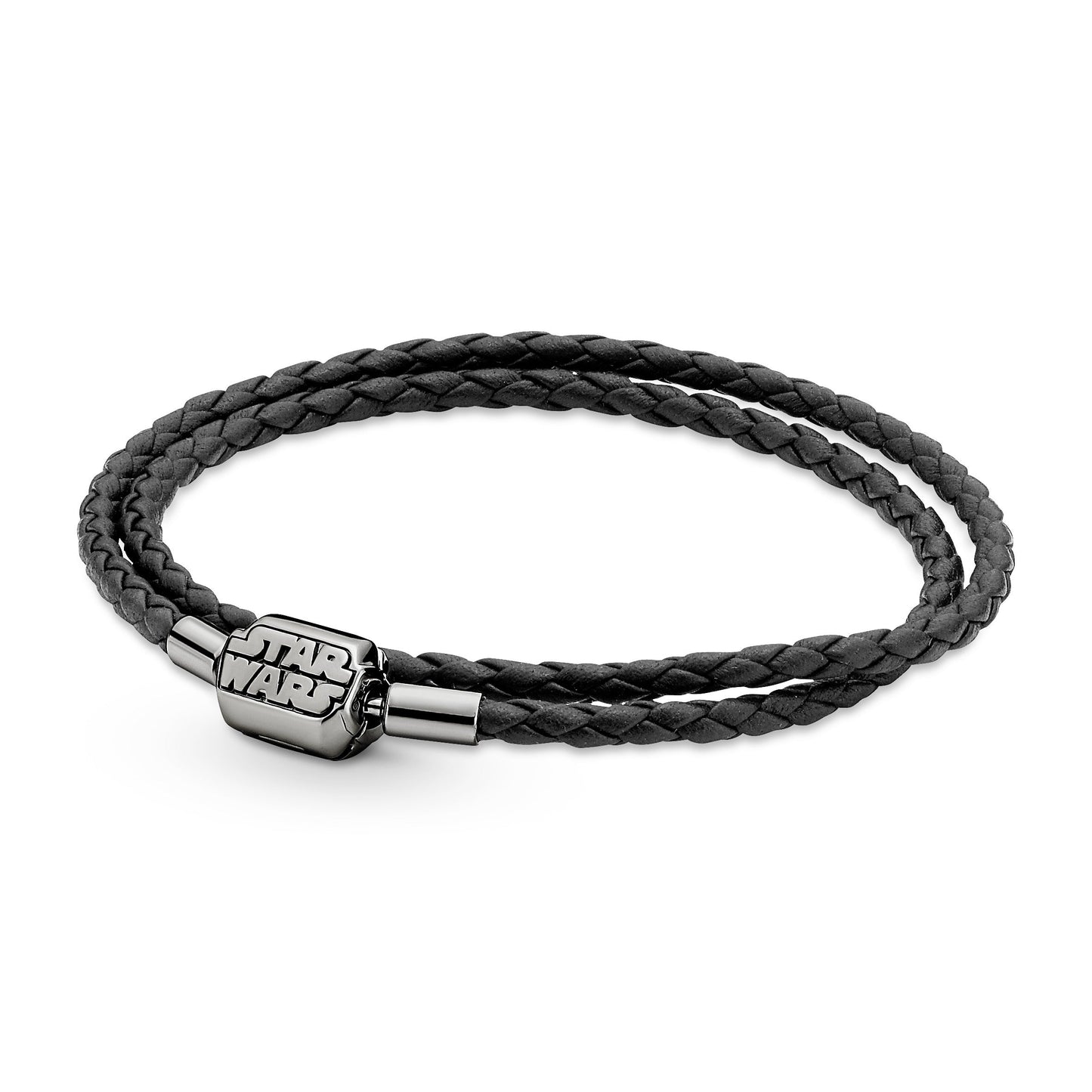 Pandora Moments Star Wars™ Clasp Double Black Leather Bracelet Premium Fashion Jewelry Gift Collection