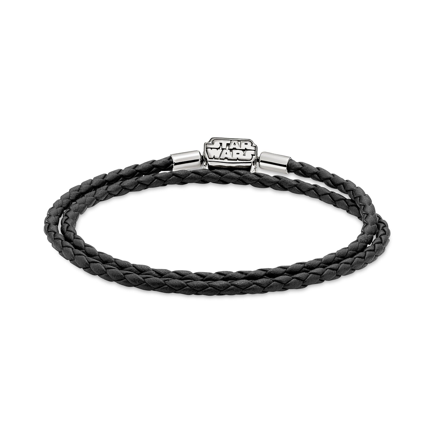 Pandora Moments Star Wars™ Clasp Double Black Leather Bracelet Premium Fashion Jewelry Gift Collection