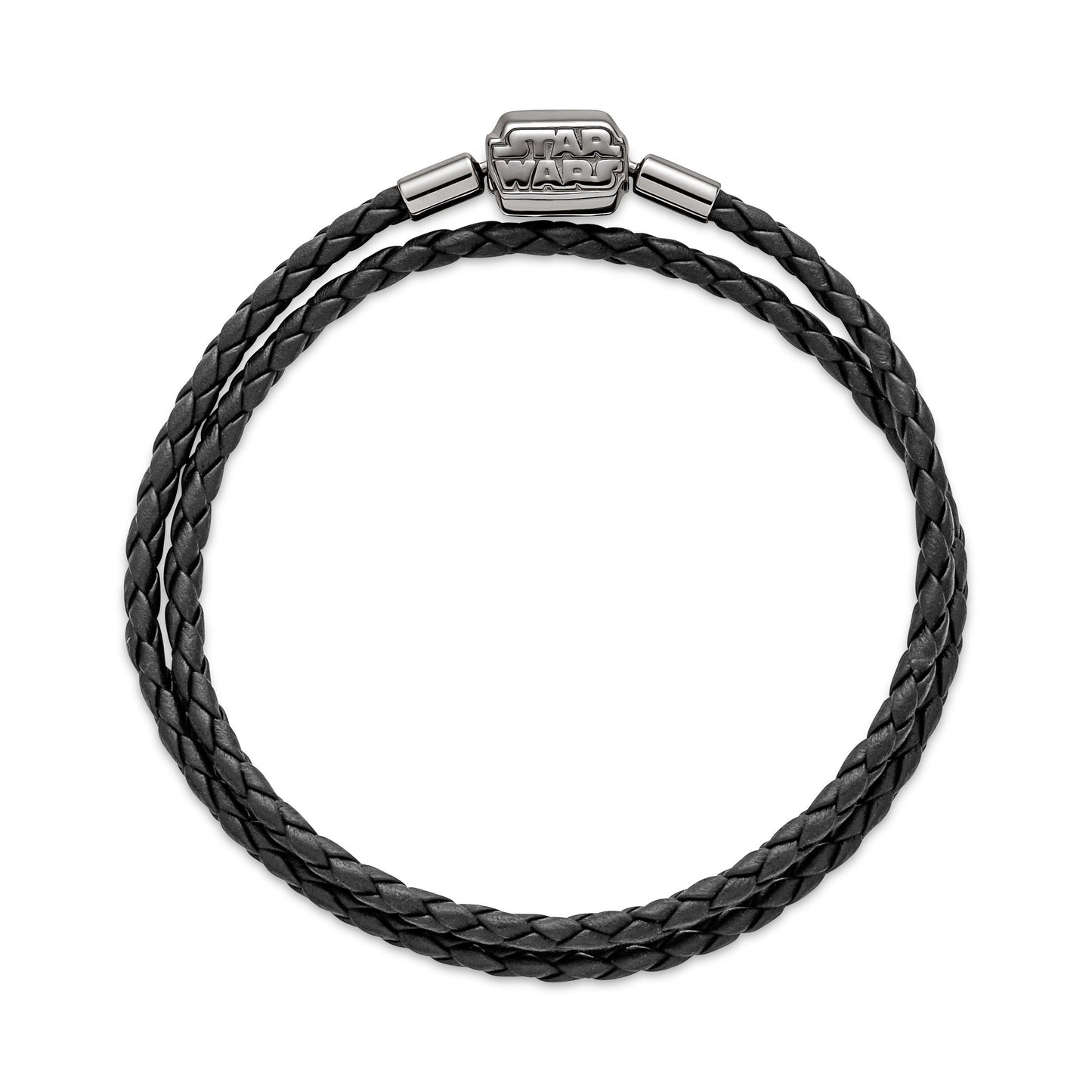 Pandora Moments Star Wars™ Clasp Double Black Leather Bracelet Premium Fashion Jewelry Gift Collection