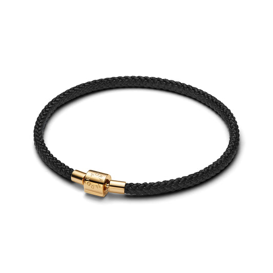 Shimmering Black Cord Bracelet Premium Fashion Jewelry Gift Collection