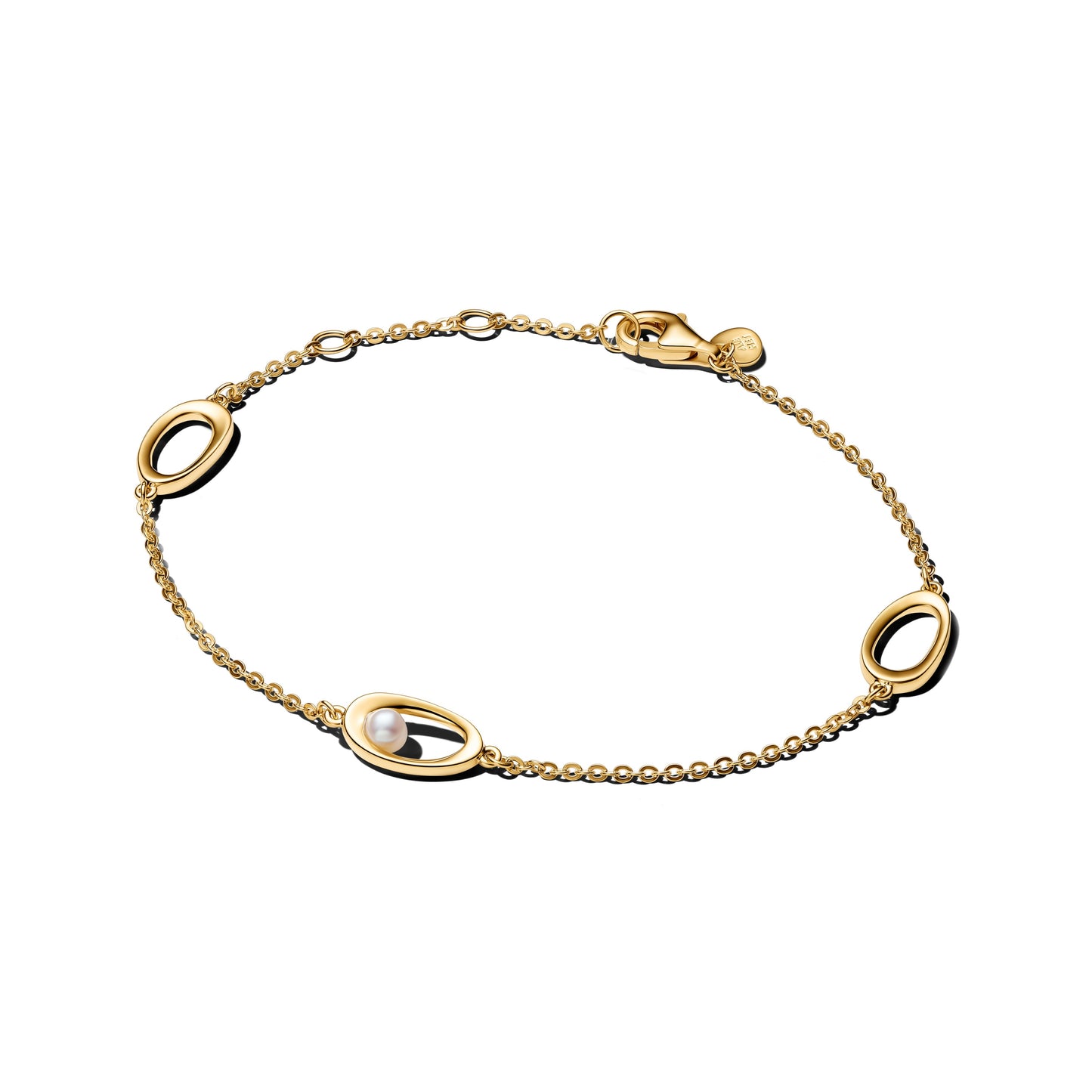 Organically Shaped Oval & Treated Freshwater Cultured Pearl Bracelet Premium Fashion Jewelry Gift Collection