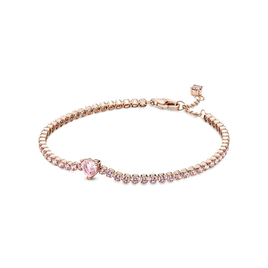 Sparkling Heart Tennis Bracelet Premium Fashion Jewelry Gift Collection