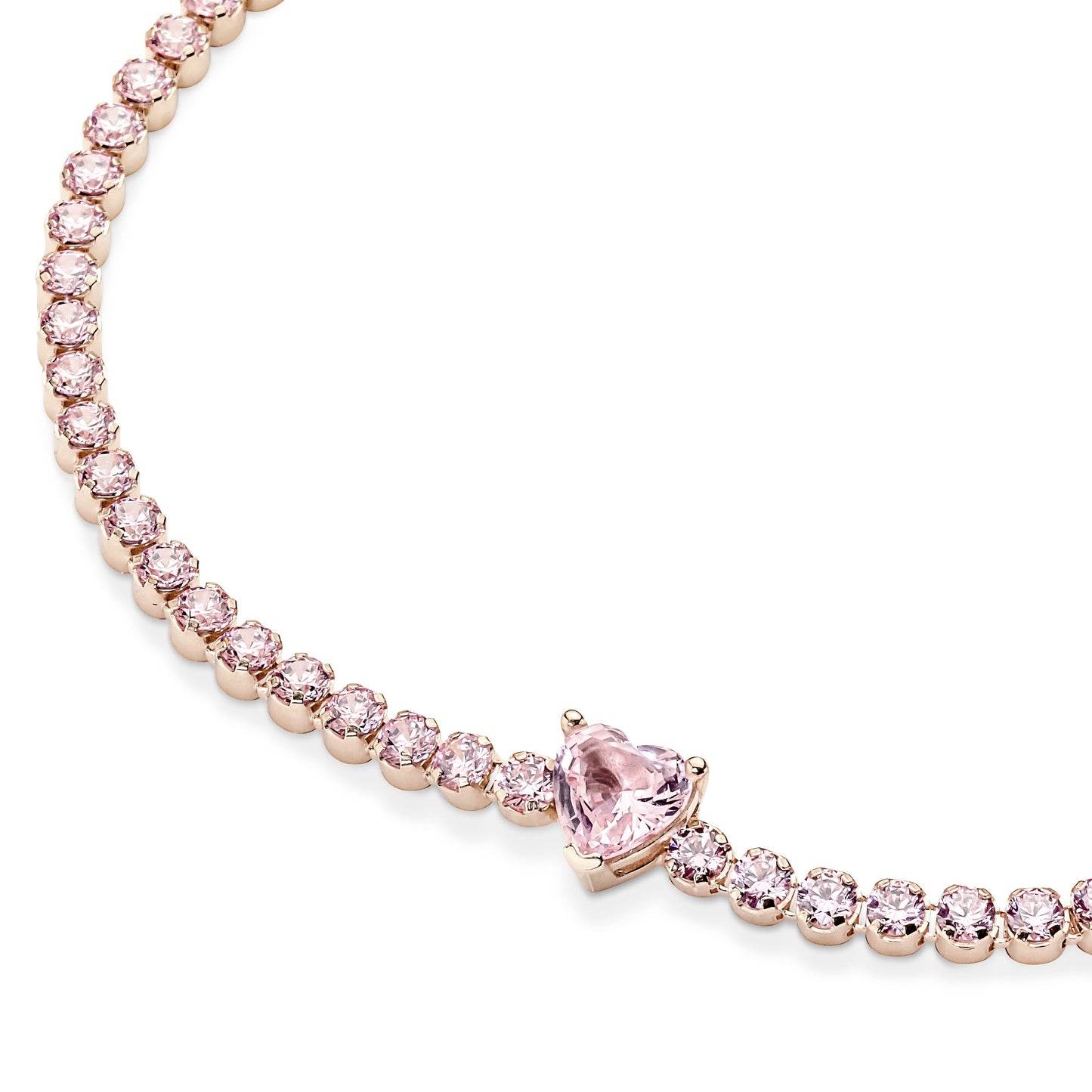 Sparkling Heart Tennis Bracelet Premium Fashion Jewelry Gift Collection