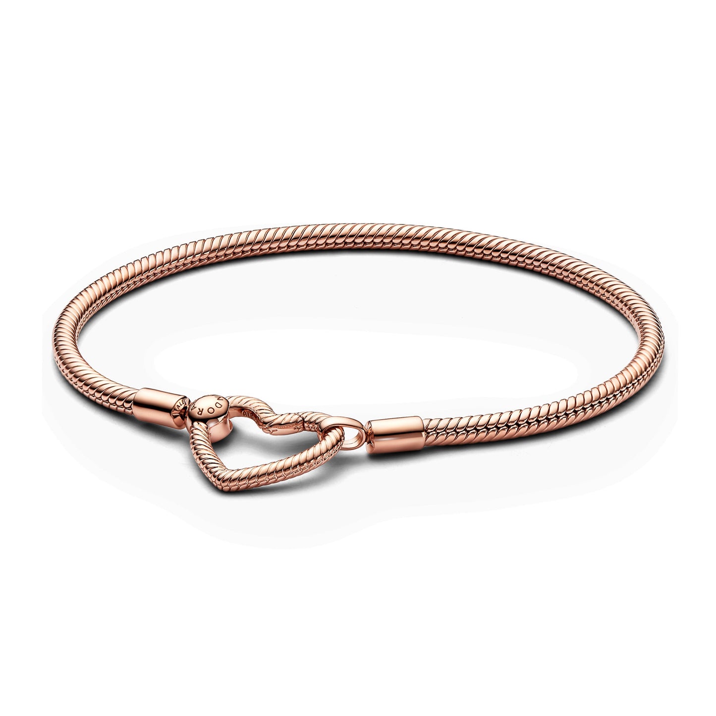 Pandora Moments Heart Closure Snake Chain Bracelet Premium Fashion Jewelry Gift Collection