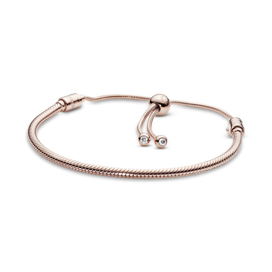 Pandora Moments Snake Chain Slider Bracelet Premium Fashion Jewelry Gift Collection