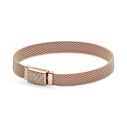 Pandora Reflexions Long Clasp Pavé Bracelet Premium Fashion Jewelry Gift Collection