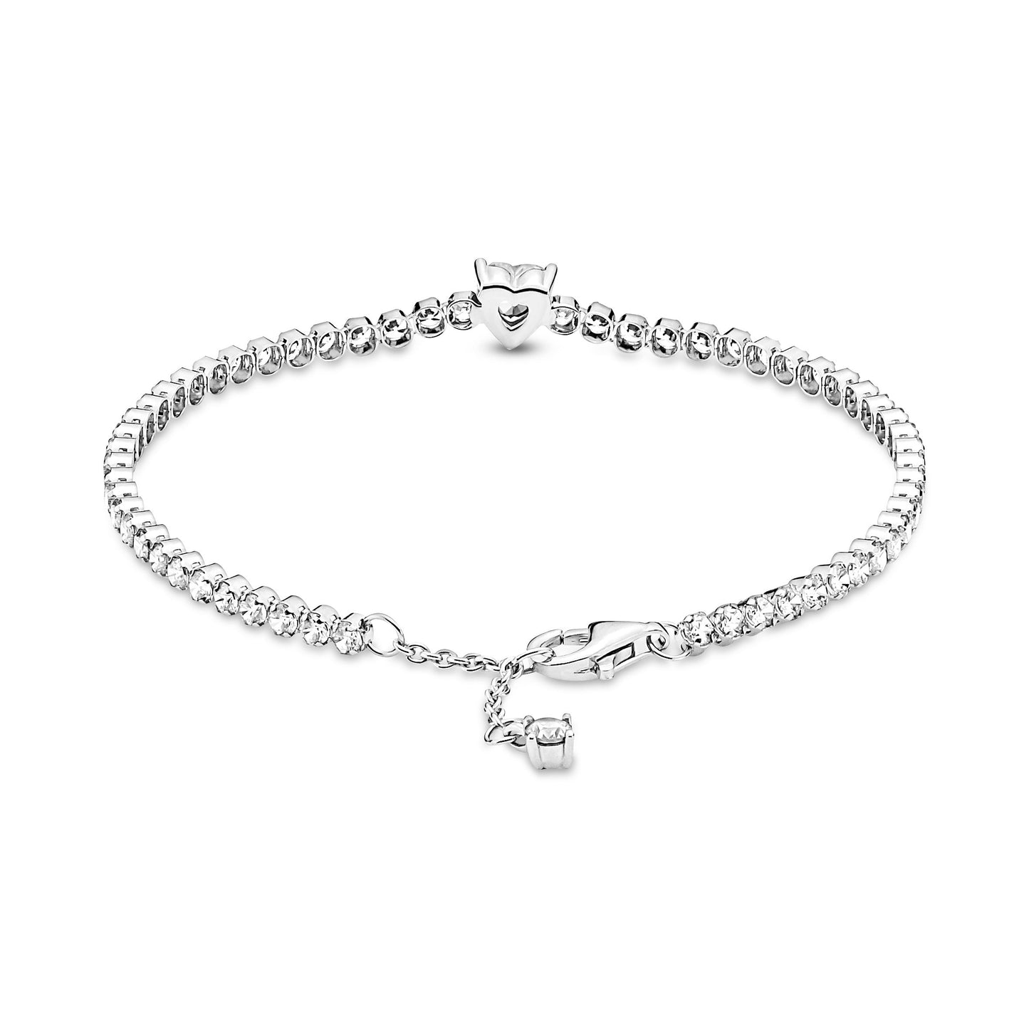 Sparkling Heart Tennis Bracelet Premium Fashion Jewelry Gift Collection