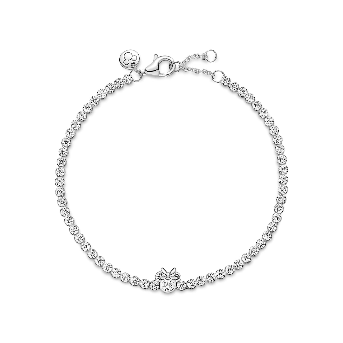 Disney Minnie Mouse Tennis Bracelet Premium Fashion Jewelry Gift Collection