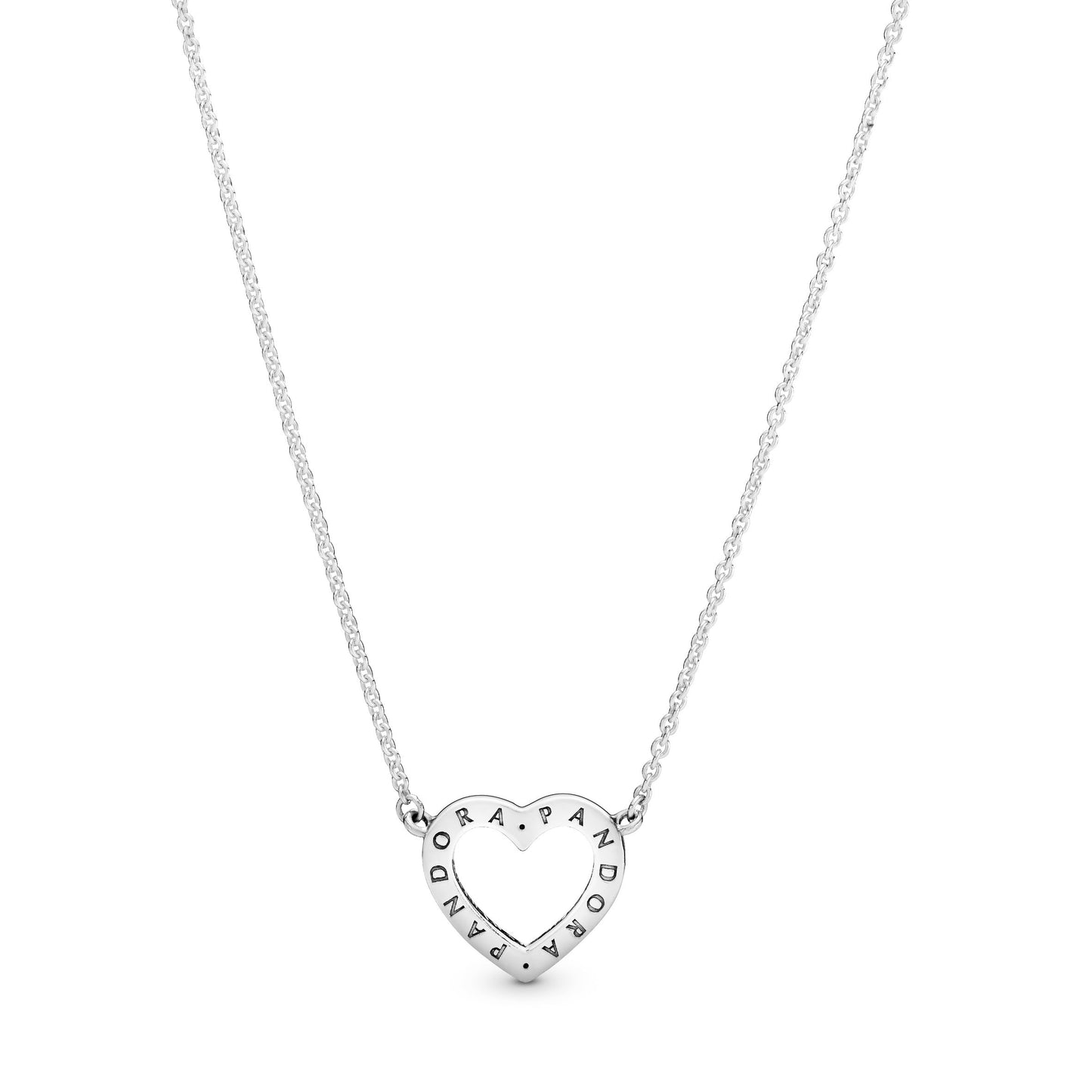 Sparkling Open Heart Necklace Premium Fashion Jewelry Gift Collection