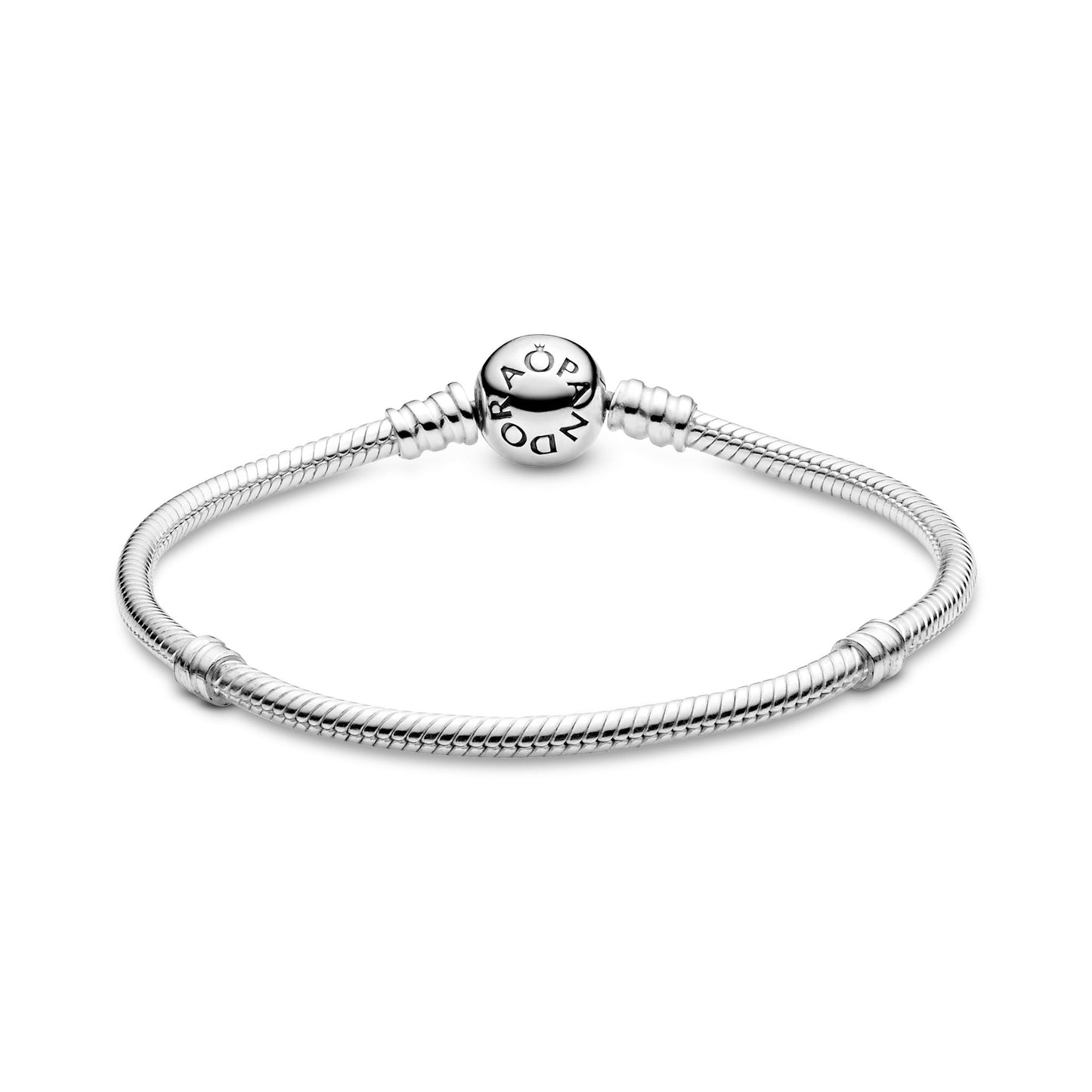 Pandora Moments Sparkling Heart Clasp Snake Chain Bracelet Premium Fashion Jewelry Gift Collection