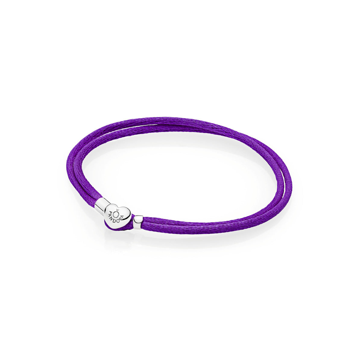 Pandora Moments Fabric Cord Bracelet, Purple Premium Fashion Jewelry Gift Collection