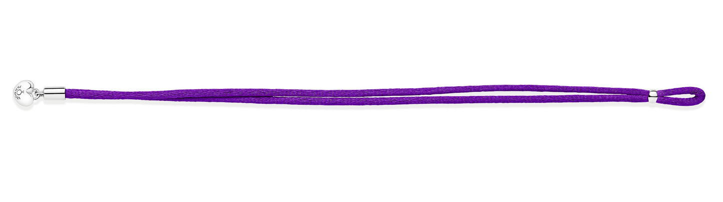 Pandora Moments Fabric Cord Bracelet, Purple Premium Fashion Jewelry Gift Collection