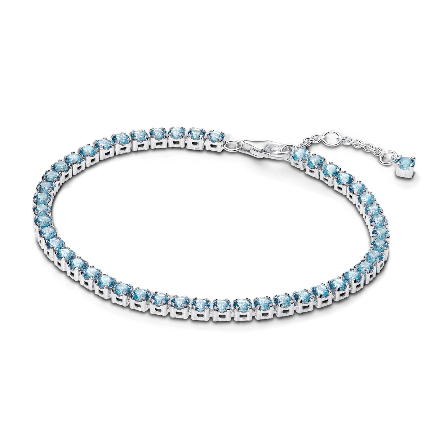 Sparkling Light Blue Tennis Bracelet Premium Fashion Jewelry Gift Collection