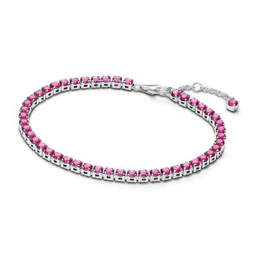 Sparkling Pink Tennis Bracelet Premium Fashion Jewelry Gift Collection
