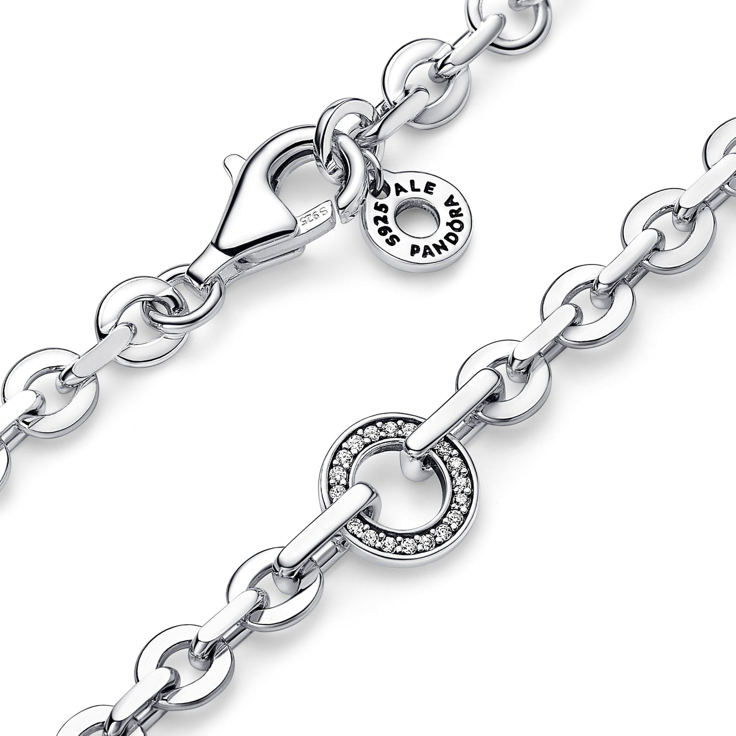 Pandora Signature Pavé Bold Chain Bracelet Premium Fashion Jewelry Gift Collection