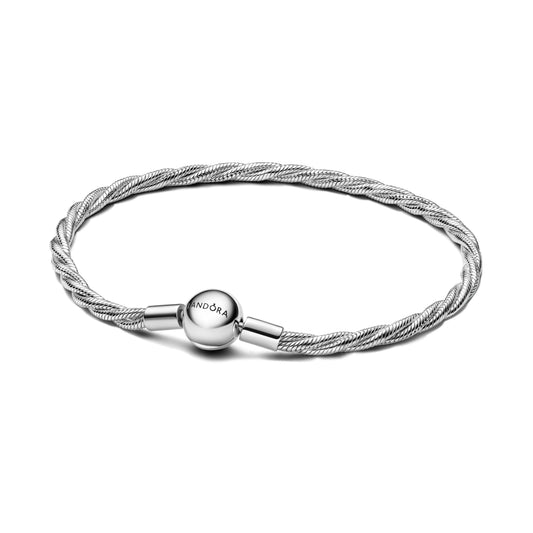 Round Pandora Clasp Twisted Snake Chain Premium Fashion Jewelry Gift Collection