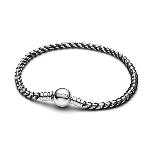 Black Cord Box Chain Bracelet Premium Fashion Jewelry Gift Collection