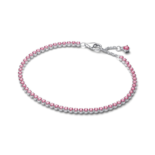 Pink Small Tennis Bracelet Premium Fashion Jewelry Gift Collection