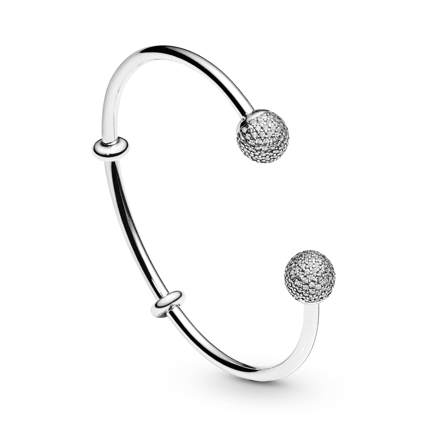 Pandora Moments Open Pavé Bangle Premium Fashion Jewelry Gift Collection
