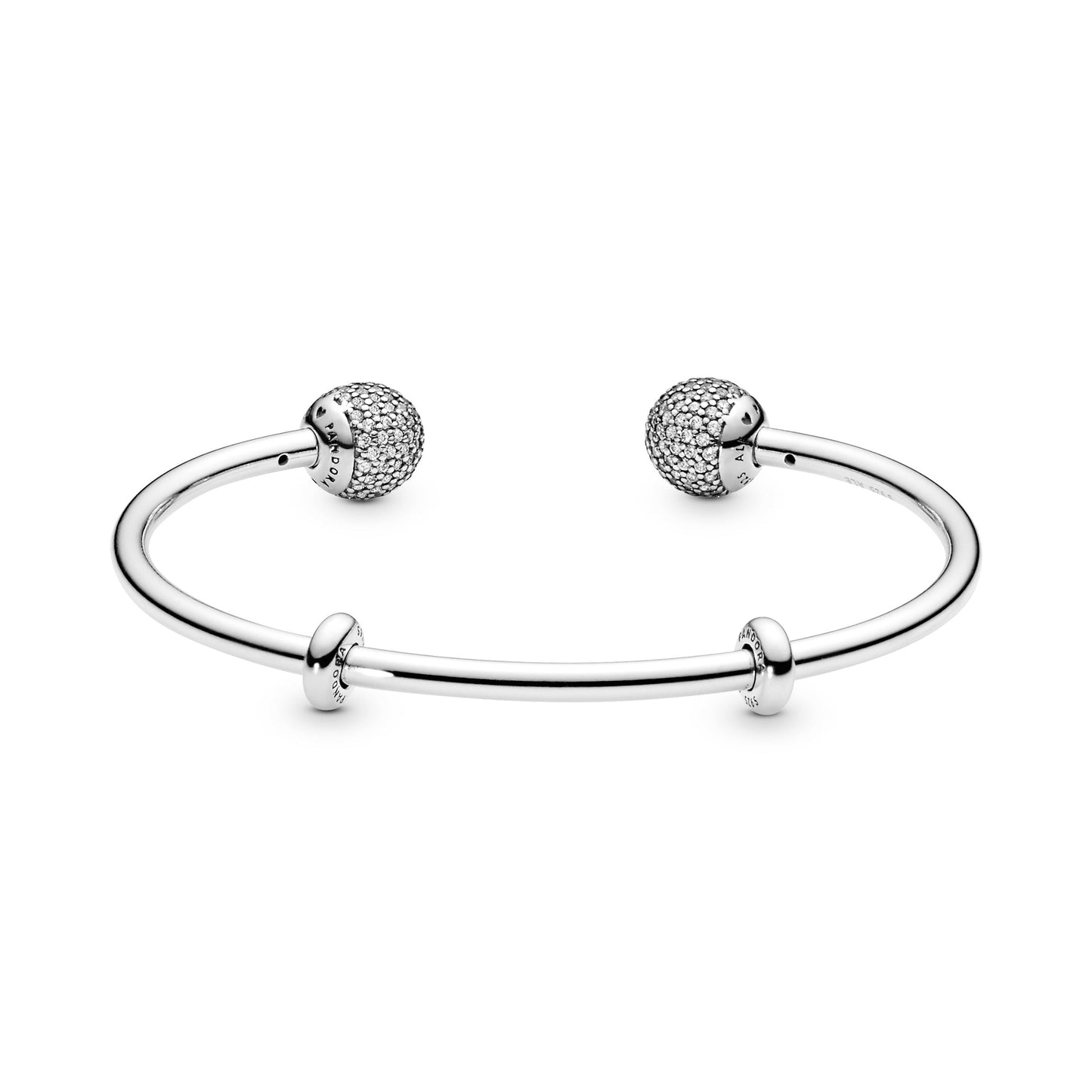 Pandora Moments Open Pavé Bangle Premium Fashion Jewelry Gift Collection