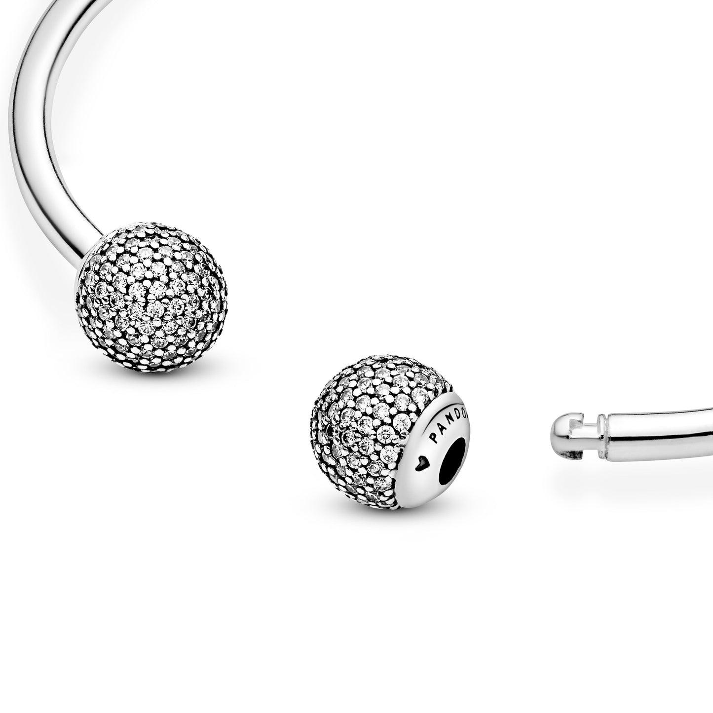 Pandora Moments Open Pavé Bangle Premium Fashion Jewelry Gift Collection