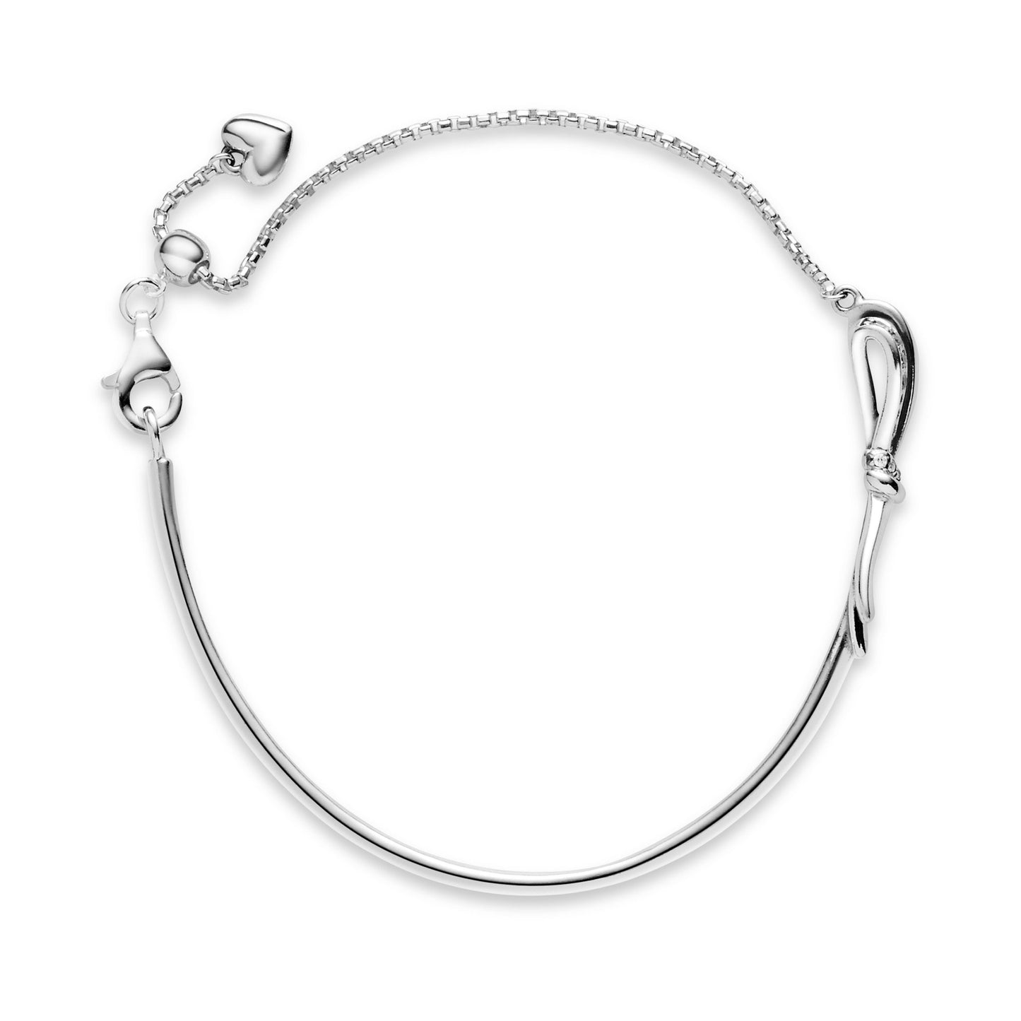 Sparkling Bow Slider Bracelet Premium Fashion Jewelry Gift Collection