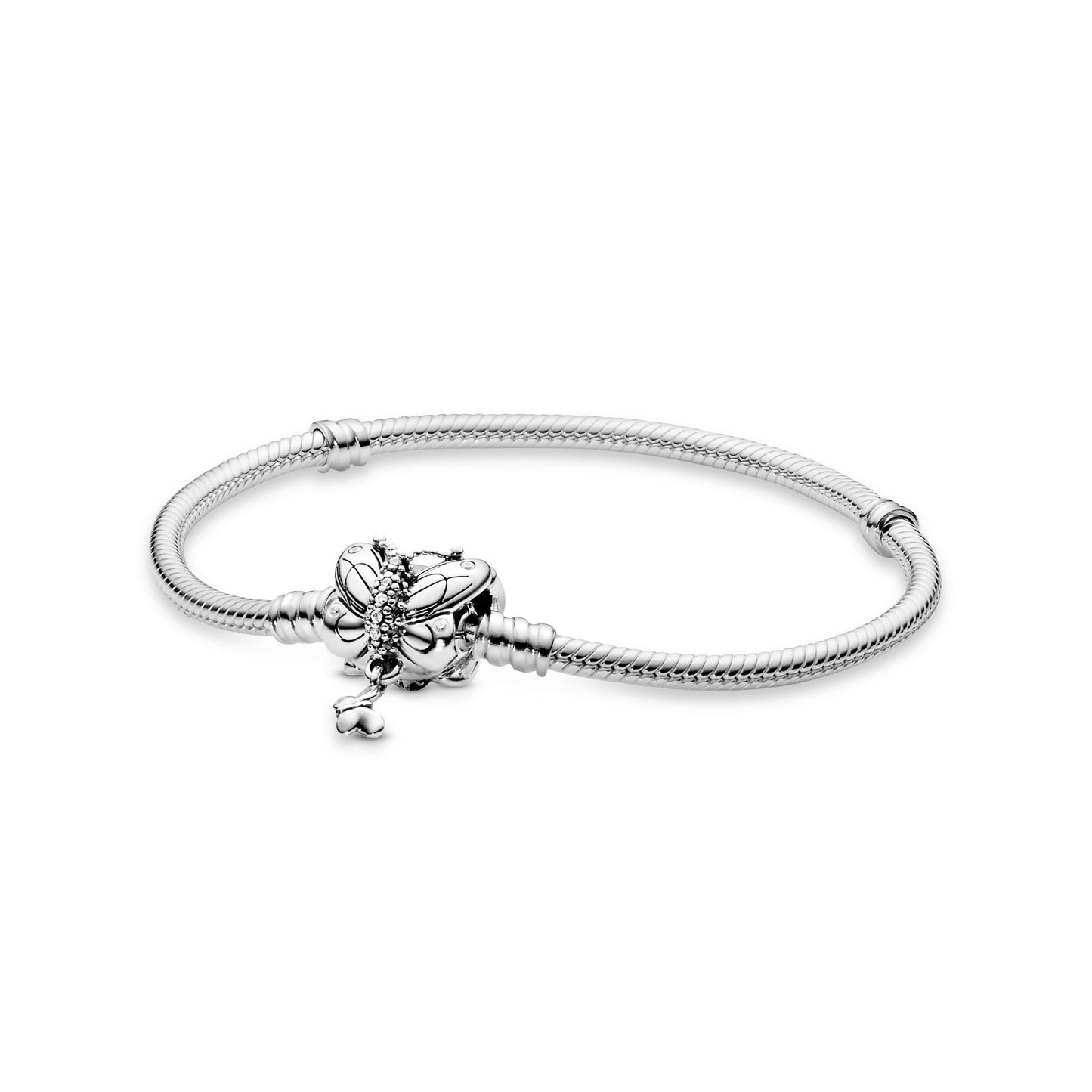 Pandora Moments Butterfly Clasp Snake Chain Bracelet Premium Fashion Jewelry Gift Collection