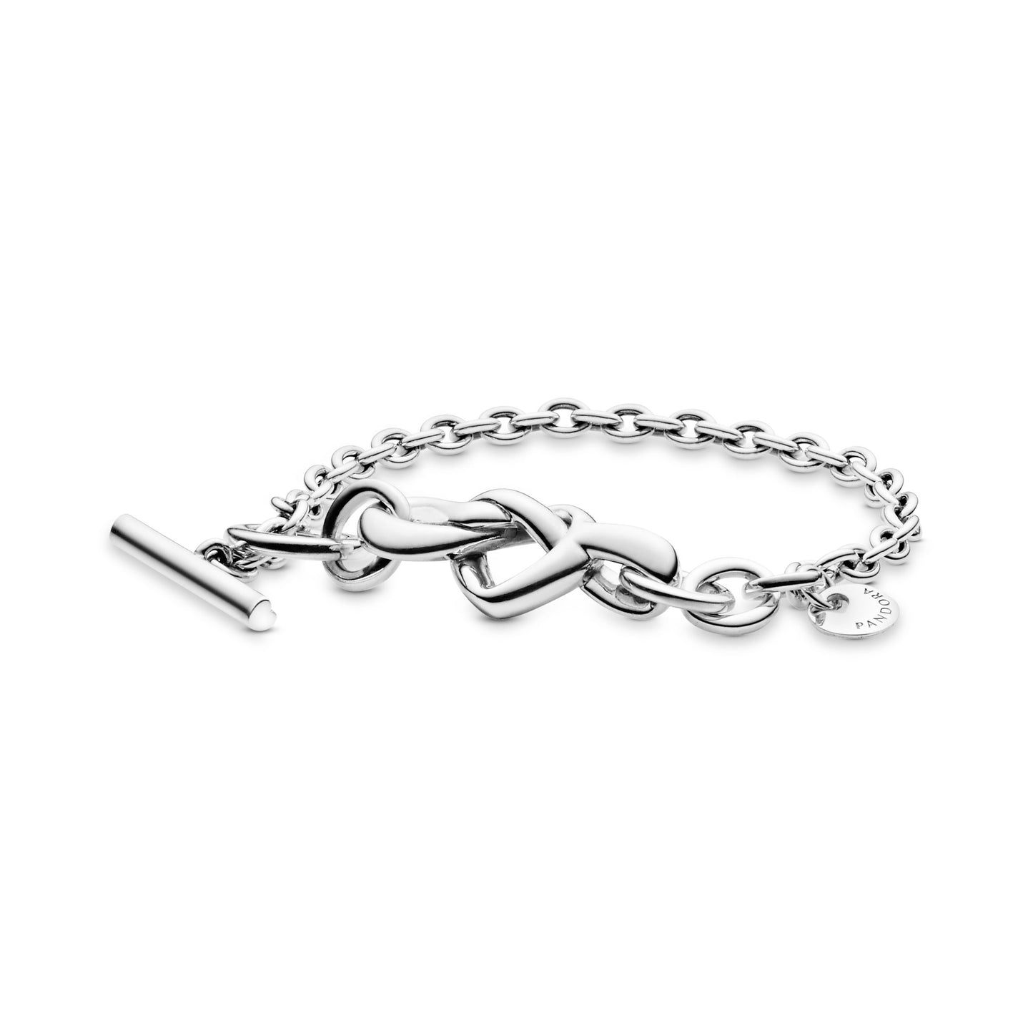 Knotted Heart T-Bar Bracelet Premium Fashion Jewelry Gift Collection
