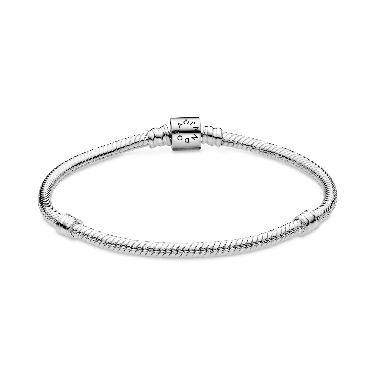 Pandora Moments Barrel Clasp Snake Chain Bracelet Premium Fashion Jewelry Gift Collection