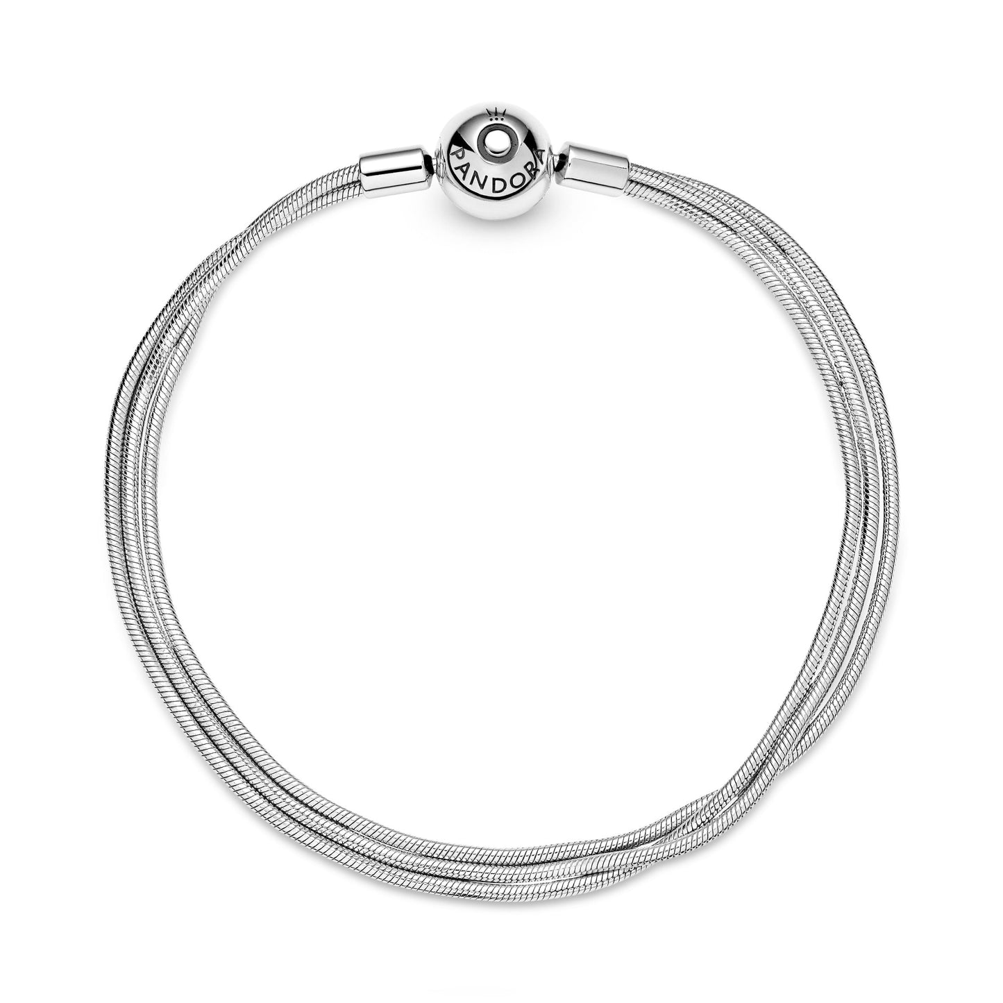 Pandora Moments Multi Snake Sterling Silver Chain Bracelet Premium Fashion Jewelry Gift Collection