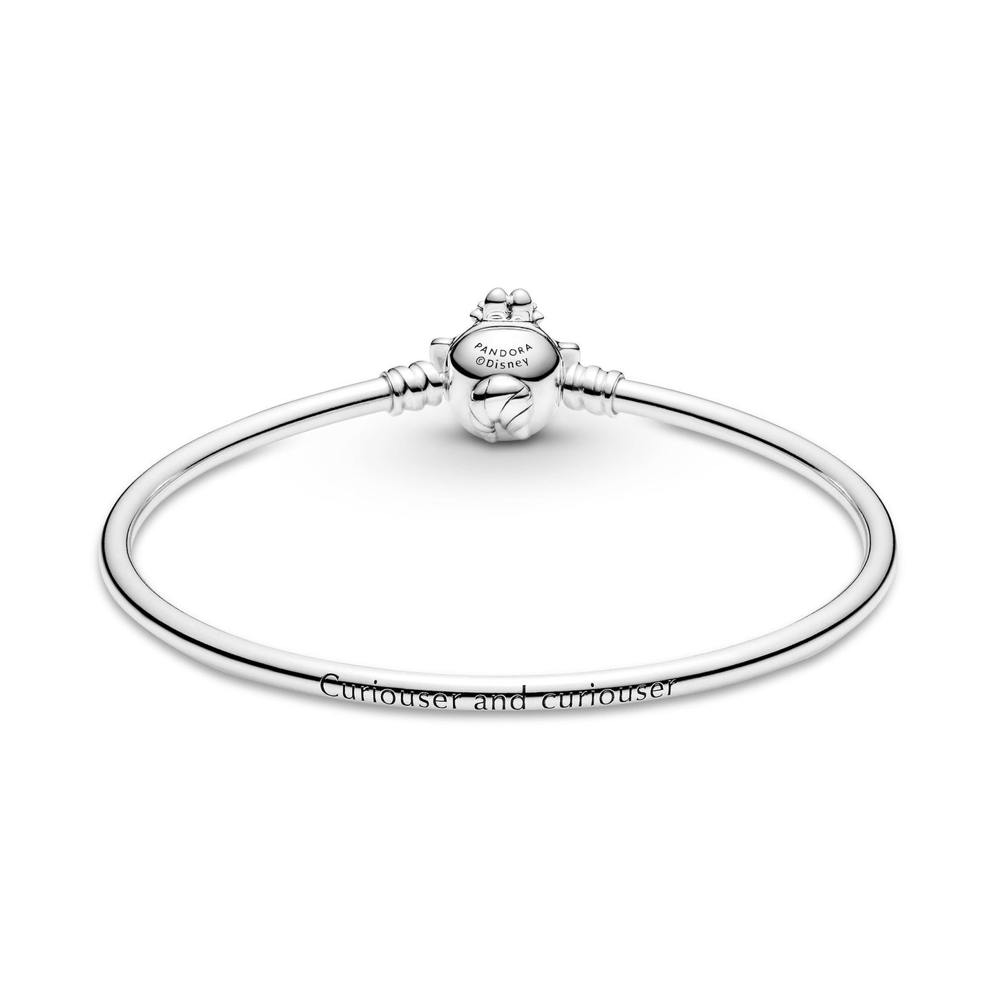 Disney Alice in Wonderland Cheshire Cat Clasp Pandora Moments Bangle Premium Fashion Jewelry Gift Collection