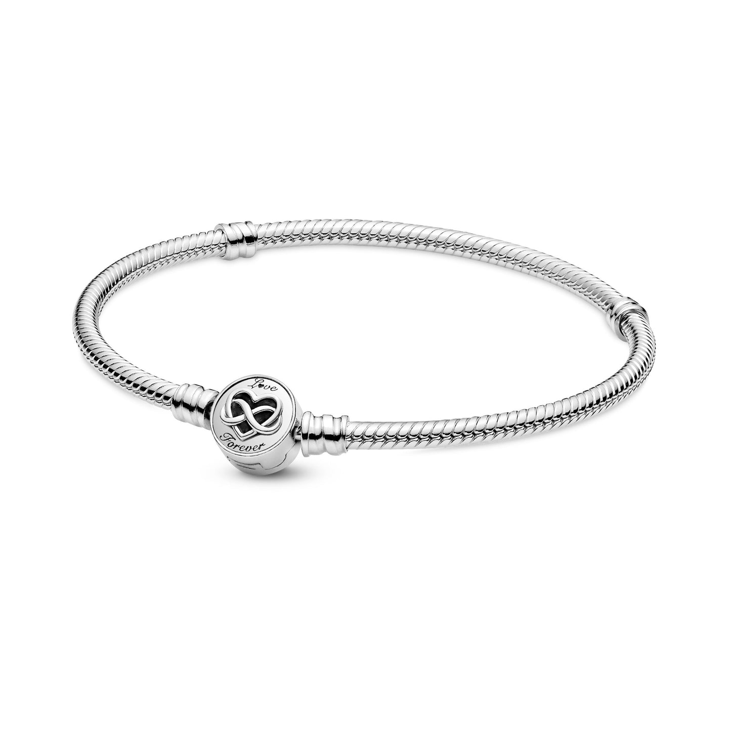 Pandora Moments Heart Infinity Clasp Snake Chain Bracelet Premium Fashion Jewelry Gift Collection